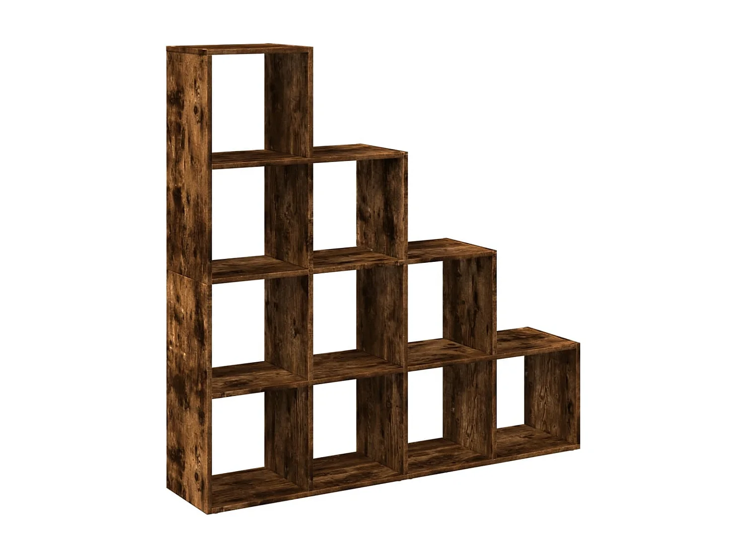 Kamerscherm / boekenkast 131,5x29x131,5 cm hout gerookt eiken