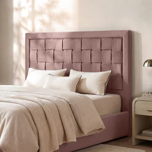 Hoofdeinde JENNA – Fluweel – 160cm – Oud roze – Koop nu online Hoofdeinde JENNA – Fluweel – 160cm – Oud roze – Koop nu online