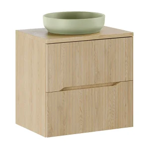 Isaline Wood enkele wastafel 60cm