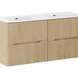 Inbouwwastafel 120cm Isaline Wood Inbouwwastafel 120cm Isaline Wood
