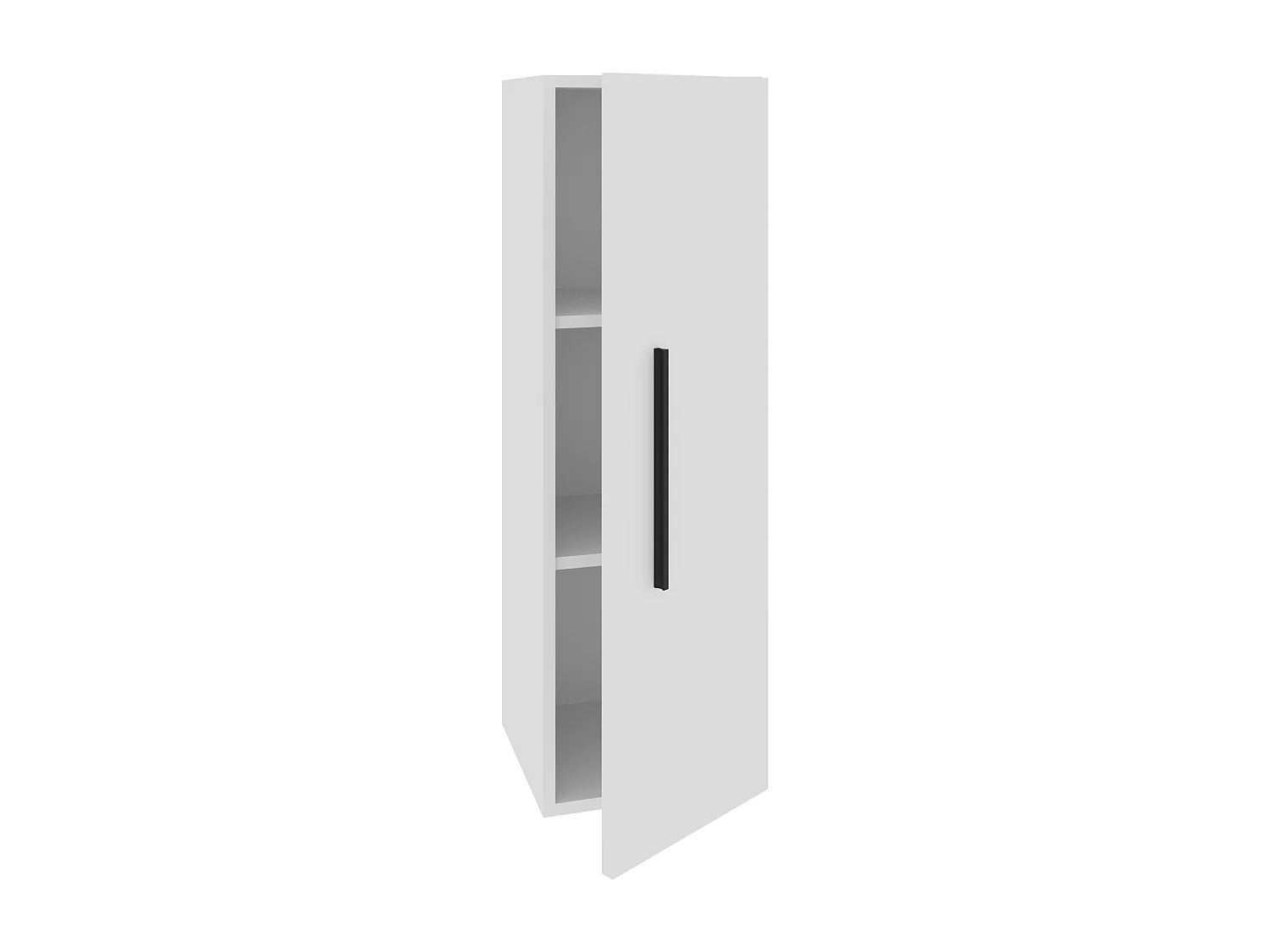 Hoge kast Kos, 1 deur, wit, 30 x 30 x 95 cm
