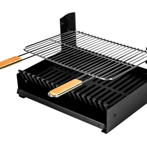 Houtskoolbarbecue verstelbaar in 3 hoogtes GRILLOIR – vrijstaande grill Houtskoolbarbecue verstelbaar in 3 hoogtes GRILLOIR – vrijstaande grill
