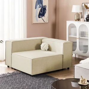 Hoekmodule APRICA Kunstlinnen Beige