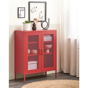 Kast WAKATIPU Metaal Rood