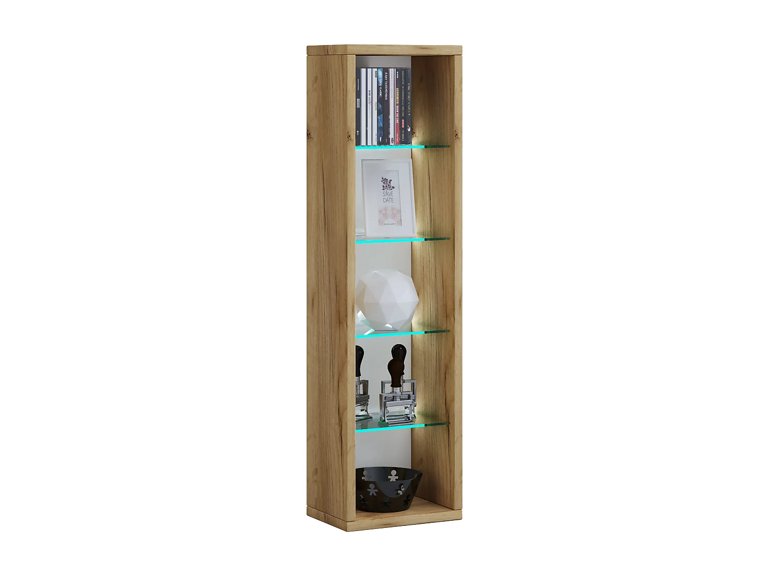 Houten CD DVD Stand Decoratieve Plank Rasato