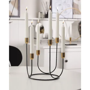 Kaarshouder PANAY Metaal 25 cm Zwart Kaarshouder PANAY Metaal 25 cm Zwart