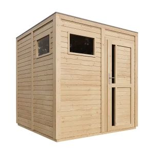 Houten tuinhuis met geimpregneerde vloer – 4.20 m² / 206 x 208 x H216 cm – M325F1+M325G Houten tuinhuis met geimpregneerde vloer – 4.20 m² / 206 x 208 x H216 cm – M325F1+M325G