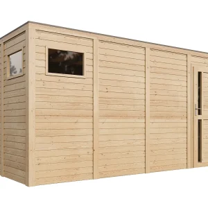 Houten tuinhuis – 8.16 m² / 206 x 404 x H210 cm – M327F1 Houten tuinhuis – 8.16 m² / 206 x 404 x H210 cm – M327F1
