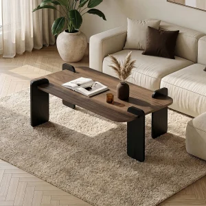 Houten salontafel "Renard" – 120 x 60 x 35 cm – Bruin