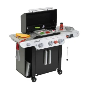 Houten BBQ-speelset Weber Genesis met accessoires voor kinderen vanaf 3 jaar, FSC-gecertificeerd, kunststof, grill, plancha, opslag Houten BBQ-speelset Weber Genesis met accessoires voor kinderen vanaf 3 jaar, FSC-gecertificeerd, kunststof, grill, plancha, opslag