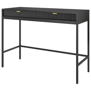 Kaptafel Galla met lade – consoletafel 100 cm, zwart Kaptafel Galla met lade – consoletafel 100 cm, zwart