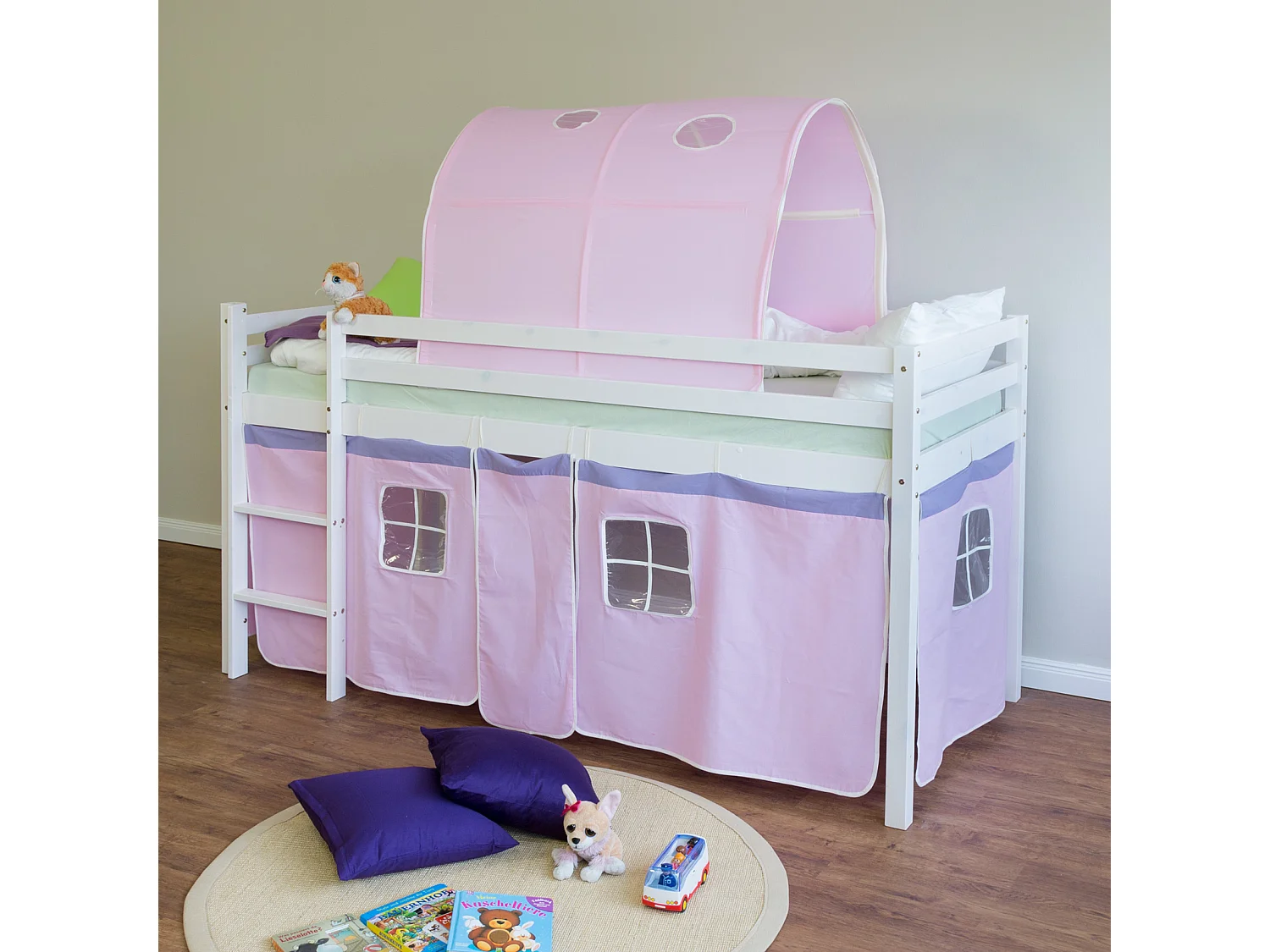 Hoogslaper 90x200 cm roze 1480