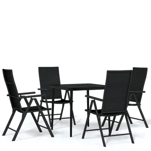 Jarlik  5-delige Tuinset zwart