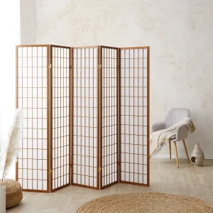 Kamerscherm 220x175x2,2 cm bruin Shoji Kamerscherm 220x175x2,2 cm bruin Shoji