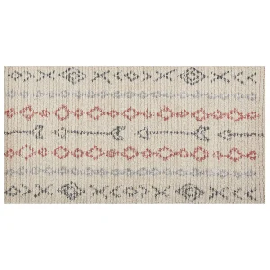 Vloerkleed katoen beige 80 x 150 cm DISPUR Vloerkleed katoen beige 80 x 150 cm DISPUR