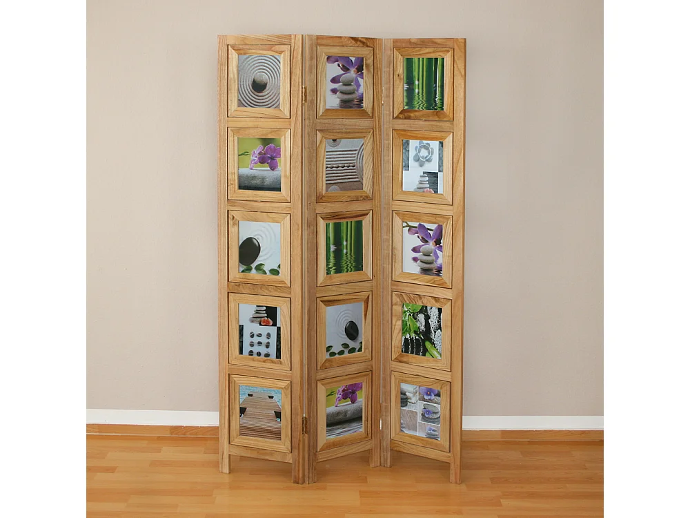 Kamerscherm 161x93x2 cm bruin