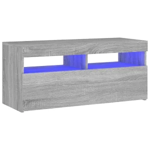 Ilion Tv-meubel met LED-verlichting 90x35x40 cm grijs sonoma eiken Ilion Tv-meubel met LED-verlichting 90x35x40 cm grijs sonoma eiken