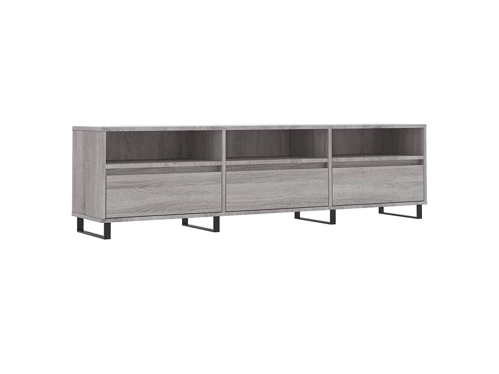 Hørning Tv-meubel 150x30x44,5 cm bewerkt hout grijs sonoma eikenkleurig