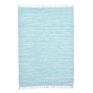 Katoenen tapijt, handgeweven en omkeerbaar 120×180 cm lichtblauw Happy Cotton Katoenen tapijt, handgeweven en omkeerbaar 120×180 cm lichtblauw Happy Cotton