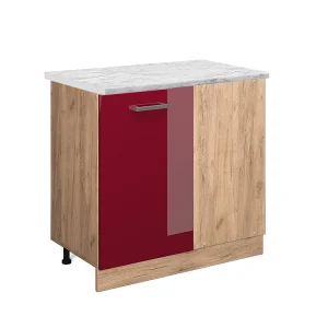 Hoekkast rode hoogglans 86x60x81.6 r-line Hoekkast rode hoogglans 86x60x81.6 r-line