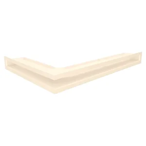 Hoekventilatie rooster voor open haard 60x600x400 – Loft Angle rechts crème