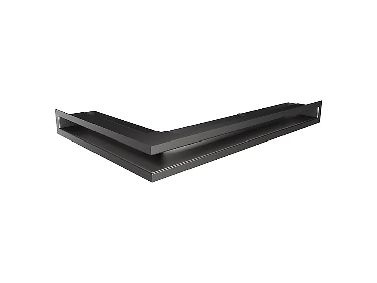 Hoekventilatie rooster voor open haard 60x600x400 - Loft Angle rechts grafiet
