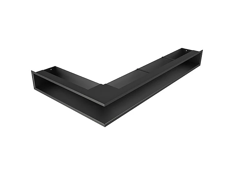 Hoekventilatie rooster voor open haard 95x800x450 - Loft Angle rechts zwart