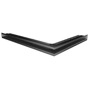 Hoekventilatie rooster voor open haard 60x800x600 – Loft Angle links grafiet