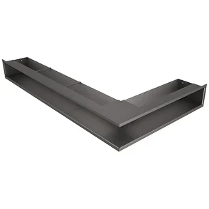 Hoekventilatie rooster voor open haard 95x800x450 – Loft Angle links grafiet Hoekventilatie rooster voor open haard 95x800x450 – Loft Angle links grafiet