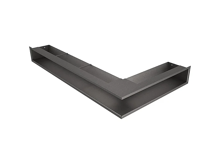 Hoekventilatie rooster voor open haard 95x800x450 - Loft Angle links grafiet