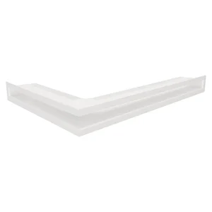 Hoekventilatie rooster voor open haard 60x600x400 – Loft Angle rechts wit