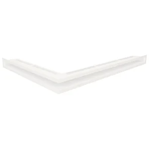Hoekventilatie rooster voor open haard 60x800x600 – Loft Angle rechts wit Hoekventilatie rooster voor open haard 60x800x600 – Loft Angle rechts wit