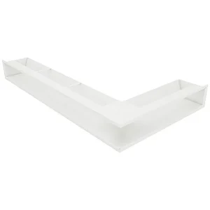 Hoekventilatie rooster voor open haard 95x800x450 – Loft Angle links wit Hoekventilatie rooster voor open haard 95x800x450 – Loft Angle links wit