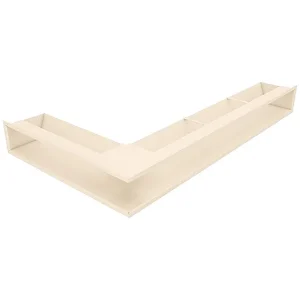Hoekventilatie rooster voor open haard 95x800x450 – Loft Angle rechts crème Hoekventilatie rooster voor open haard 95x800x450 – Loft Angle rechts crème