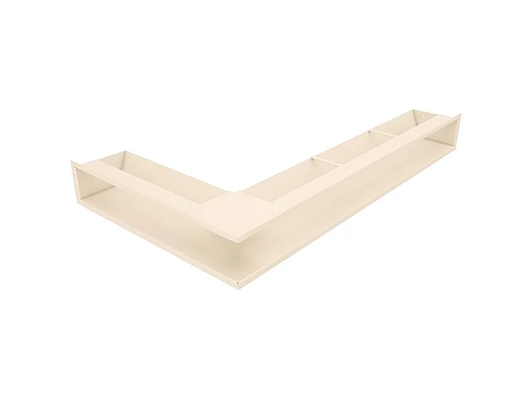 Hoekventilatie rooster voor open haard 95x800x450 - Loft Angle rechts crème