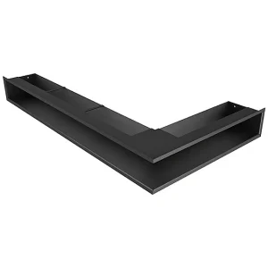 Hoekventilatie rooster voor open haard 95x800x450 – Loft Angle links zwart Hoekventilatie rooster voor open haard 95x800x450 – Loft Angle links zwart