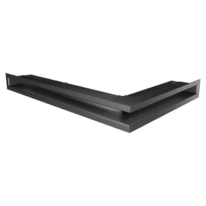 Hoekventilatie rooster voor open haard 60x600x400 – Loft Angle links grafiet