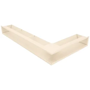 Hoekventilatie rooster voor open haard 95x800x450 – Loft Angle links crème Hoekventilatie rooster voor open haard 95x800x450 – Loft Angle links crème