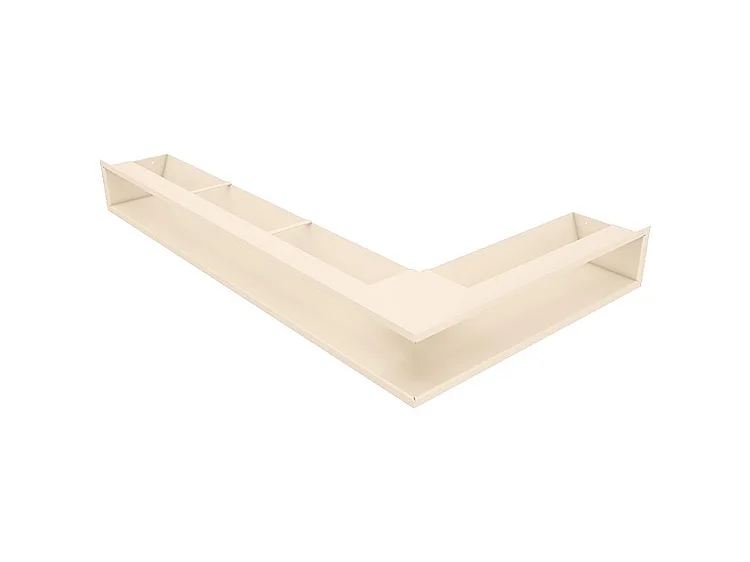 Hoekventilatie rooster voor open haard 95x800x450 - Loft Angle links crème