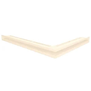 Hoekventilatie rooster voor open haard 60x800x600 – Loft Angle links crème