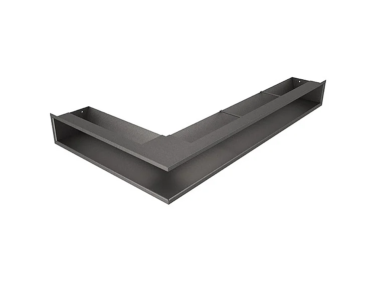 Hoekventilatie rooster voor open haard 95x800x450 - Loft Angle rechts grafiet