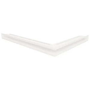 Hoekventilatie rooster voor open haard 60x800x600 – Loft Angle links wit