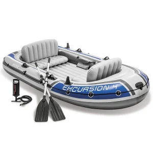 Intex Excursion 4 Opblaasbare Boot met Peddels en Pomp – Ideaal voor Zee- en Meeravonturen Intex Excursion 4 Opblaasbare Boot met Peddels en Pomp – Ideaal voor Zee- en Meeravonturen