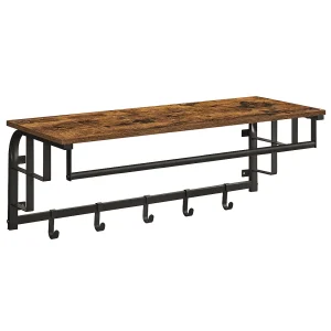 Kapstok 80x30x27 cm zwart rustiek bruin Kapstok 80x30x27 cm zwart rustiek bruin