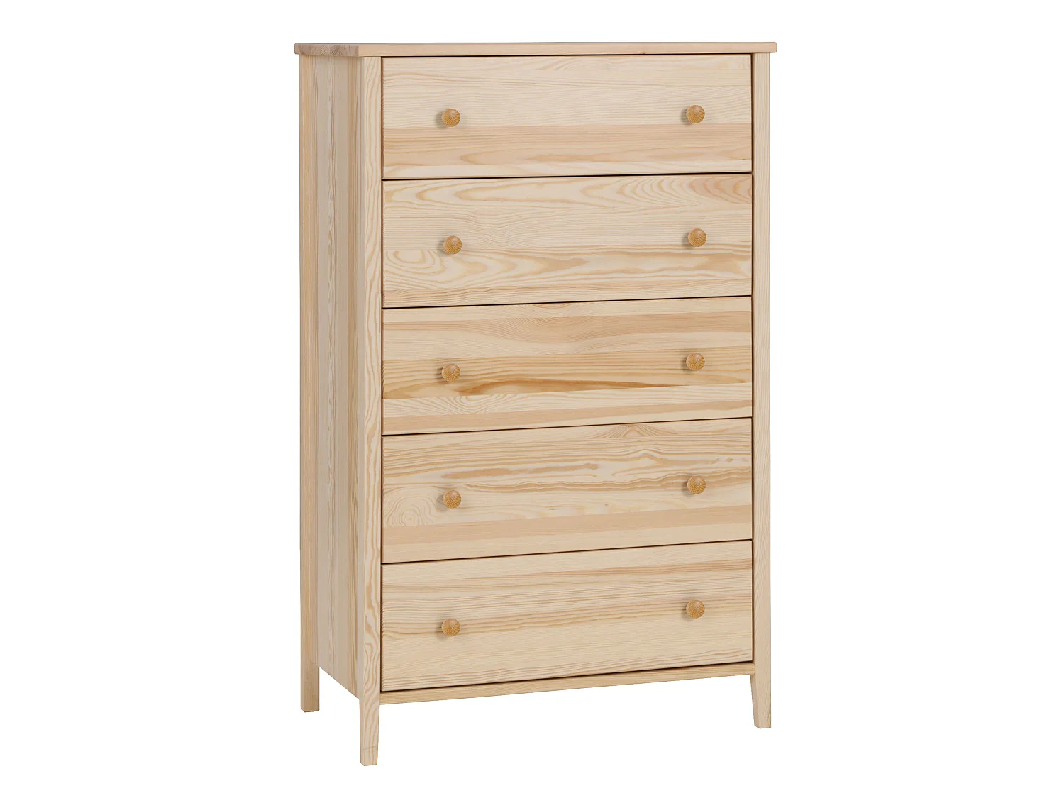 Houten ladekast 124 x 78 cm Colorado III, 5 laden, grenen