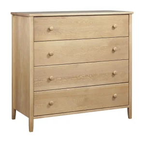 Houten ladekast 98 cm Colorado II, 4 laden, kleur eiken Houten ladekast 98 cm Colorado II, 4 laden, kleur eiken