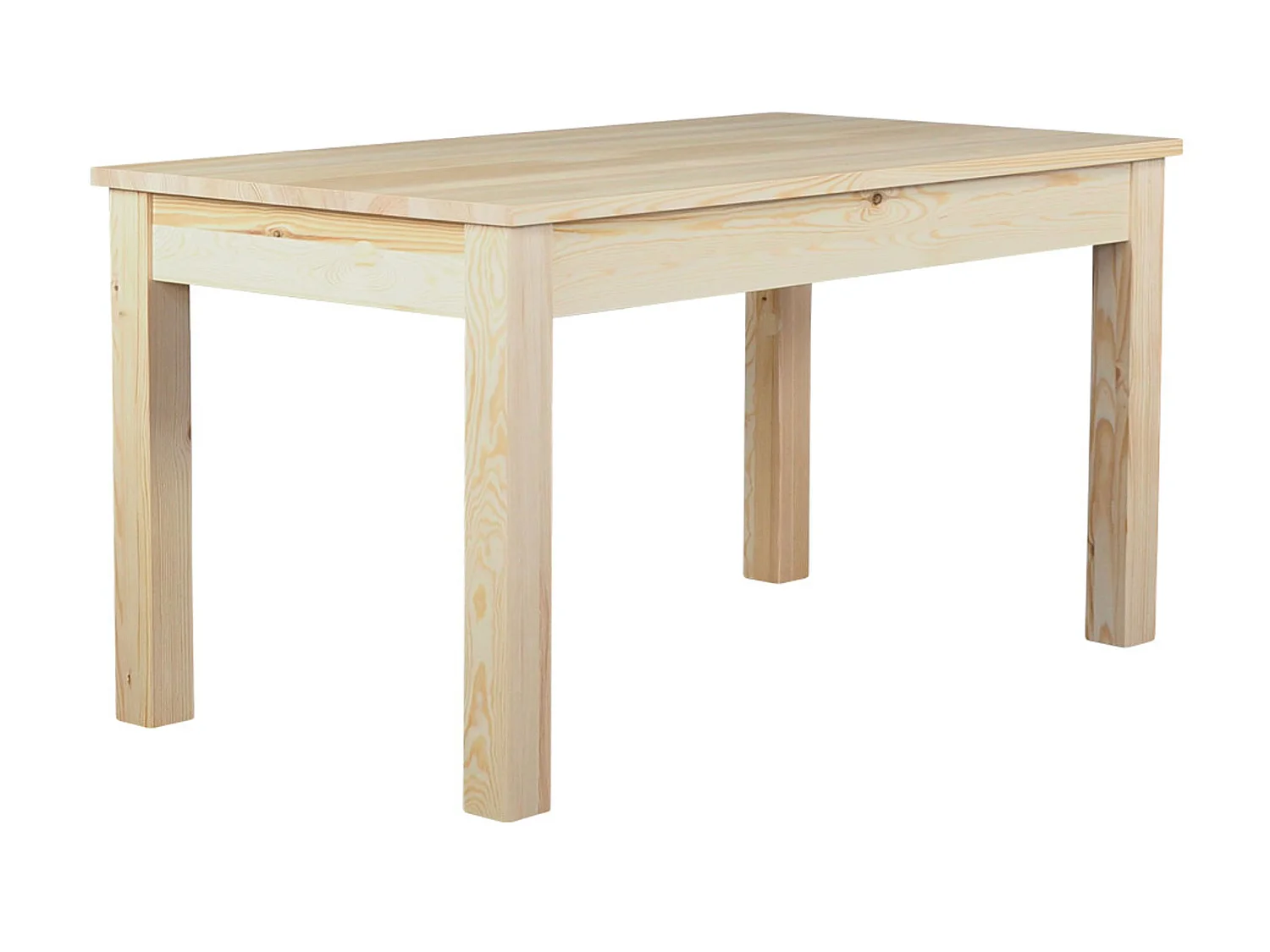 Houten tafel 130x75 cm, grenen kleur