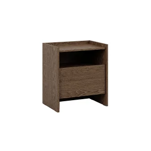 Japandi nachtkastje met 1 lade Donker hout Japandi nachtkastje met 1 lade Donker hout
