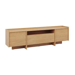 Japandi Houten 3-deurs TV-meubel 200 cm Japandi Houten 3-deurs TV-meubel 200 cm