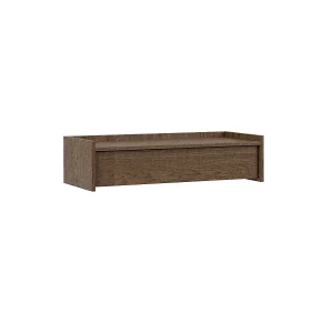 Japandi wandconsole kaptafel 1 lade Donker hout Japandi wandconsole kaptafel 1 lade Donker hout